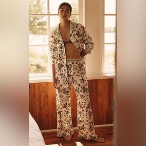 LyreBird Cloud Flannel Pajama Set, Size L/M